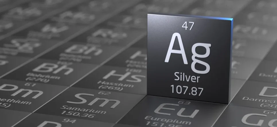 Silver element periodic table, metal mining Silver element periodic table, metal mining