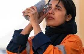 A field geologist inspects a drill core sample at Reko Diq, examining its mineral composition _ Reko Diq Mining Corporation ADB approves $410m to help finance Pakistan’s Reko Diq copper project led by Barrick